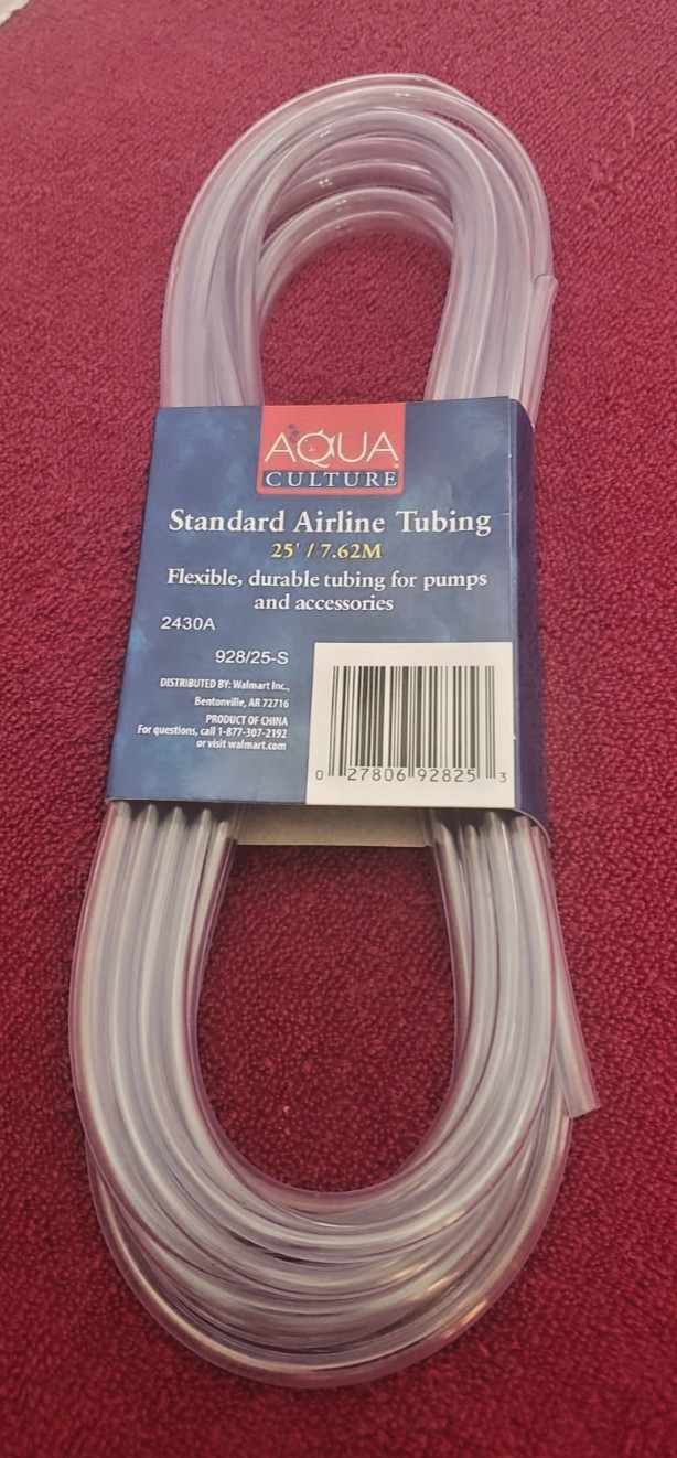 Aqua Culture 25 Ft Standard Airline Flexible Tubing_Pumps_Aquariums_Accessories