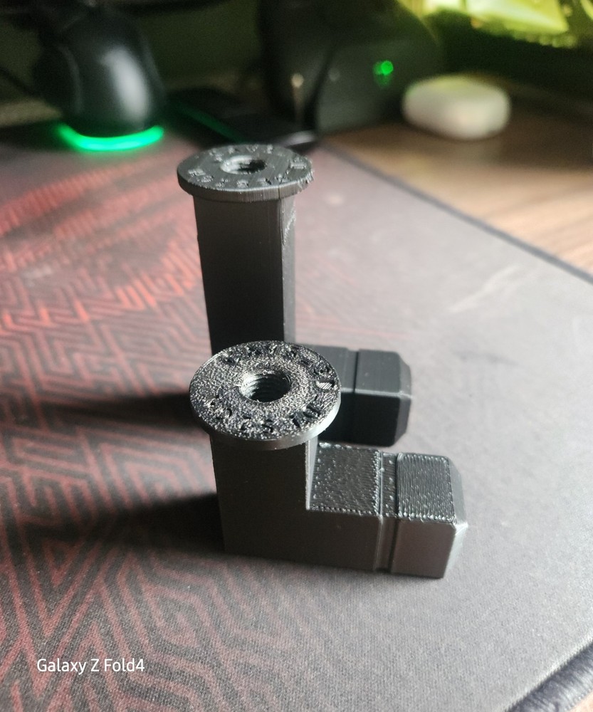Preston Style Quick Release Insert to Threaded Angle 90° For Preston 25mm/50mm