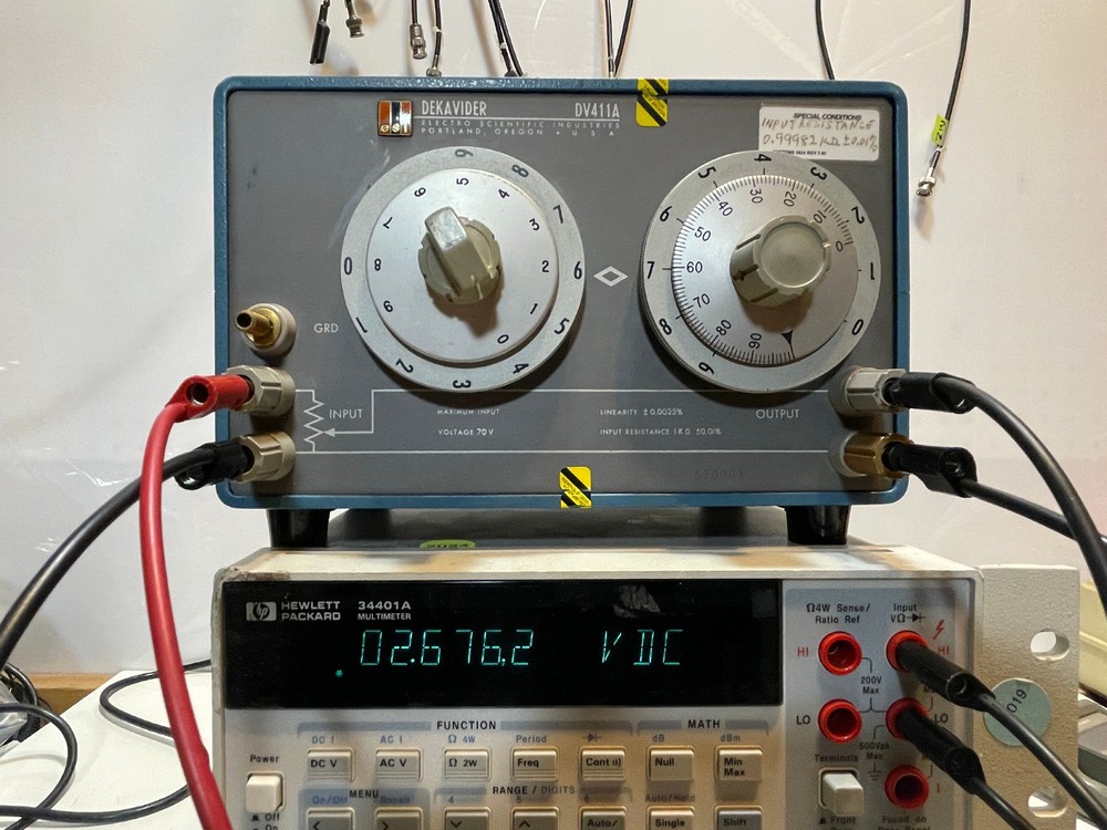 ESI Electro Scientific Dekavider DV411A Variable Resistor Very Accurate