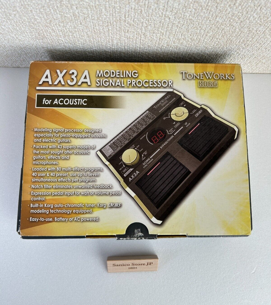 KORG ToneWorks AX3A MODELING SIGNAL PROCESSOR Used Tested working w/box, manual