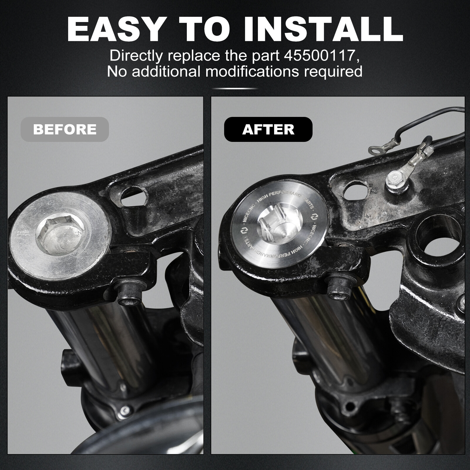 Stainless Steel 49mm Front Fork Tube Extension For Harley Street Glide FLHX