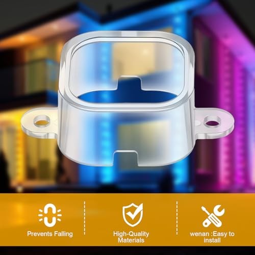 Pcs Mount Compatible with Pro Permanent Outdoor Lights Brackets with 240 Clear