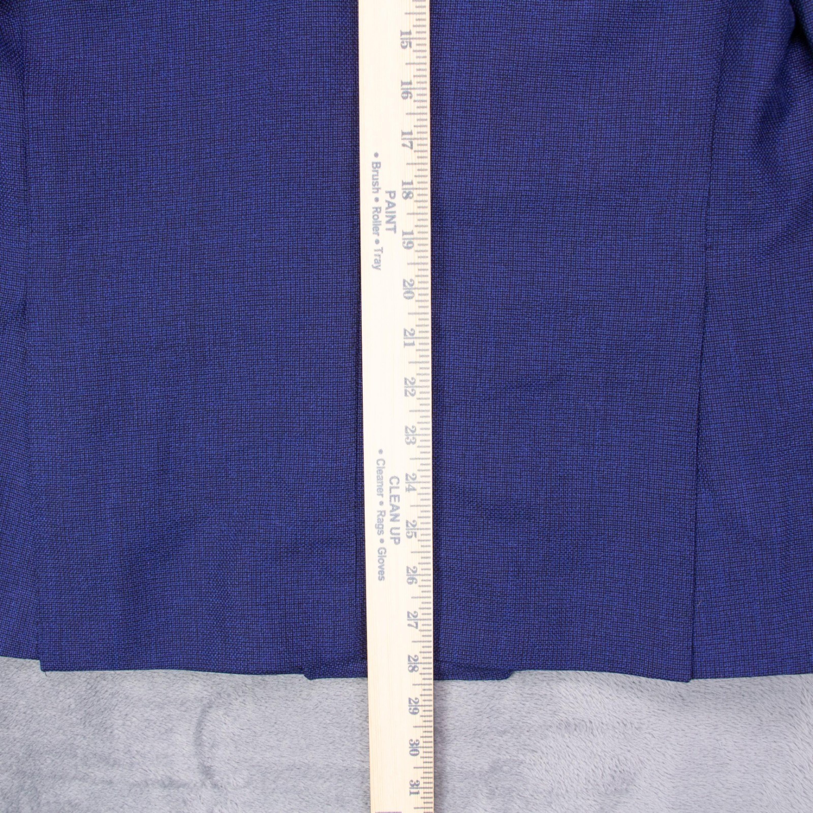 Saks Fifth Ave Silklight Mens 44R Blue Wool Silk Blend Double Breasted Blazer