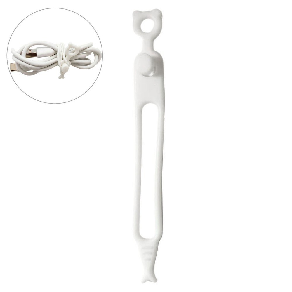Data Organizer Reusable Elastic Silicone Ties Cord Multipurpose Wire Management