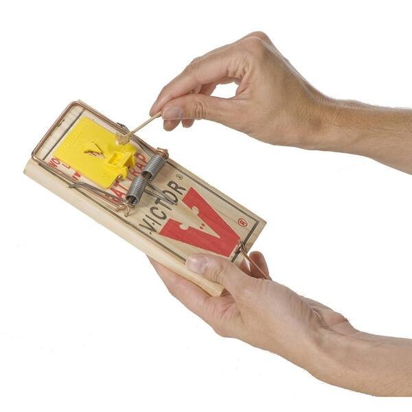 Victor Professional Expanded Trigger Rat Trap 12 Pack Easy Snap Kill