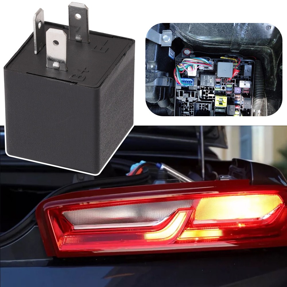 3 Pin Car Flasher LED Relay Fix Light Hyper Flash Turn Signal Decoder CF13 EP34