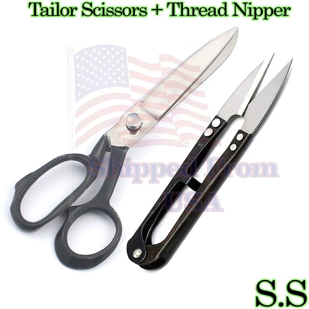 Tailor Scissors Dressmaking Fabric Shears Free Thread Snips