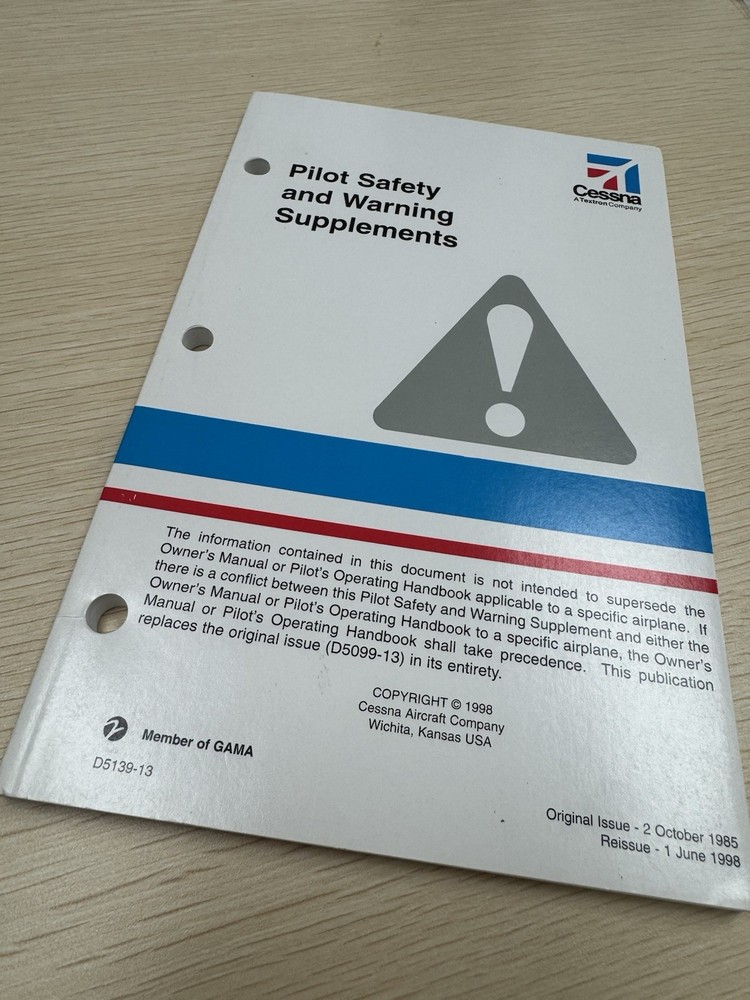 Cessna Pilot Safety and Warning Supplements