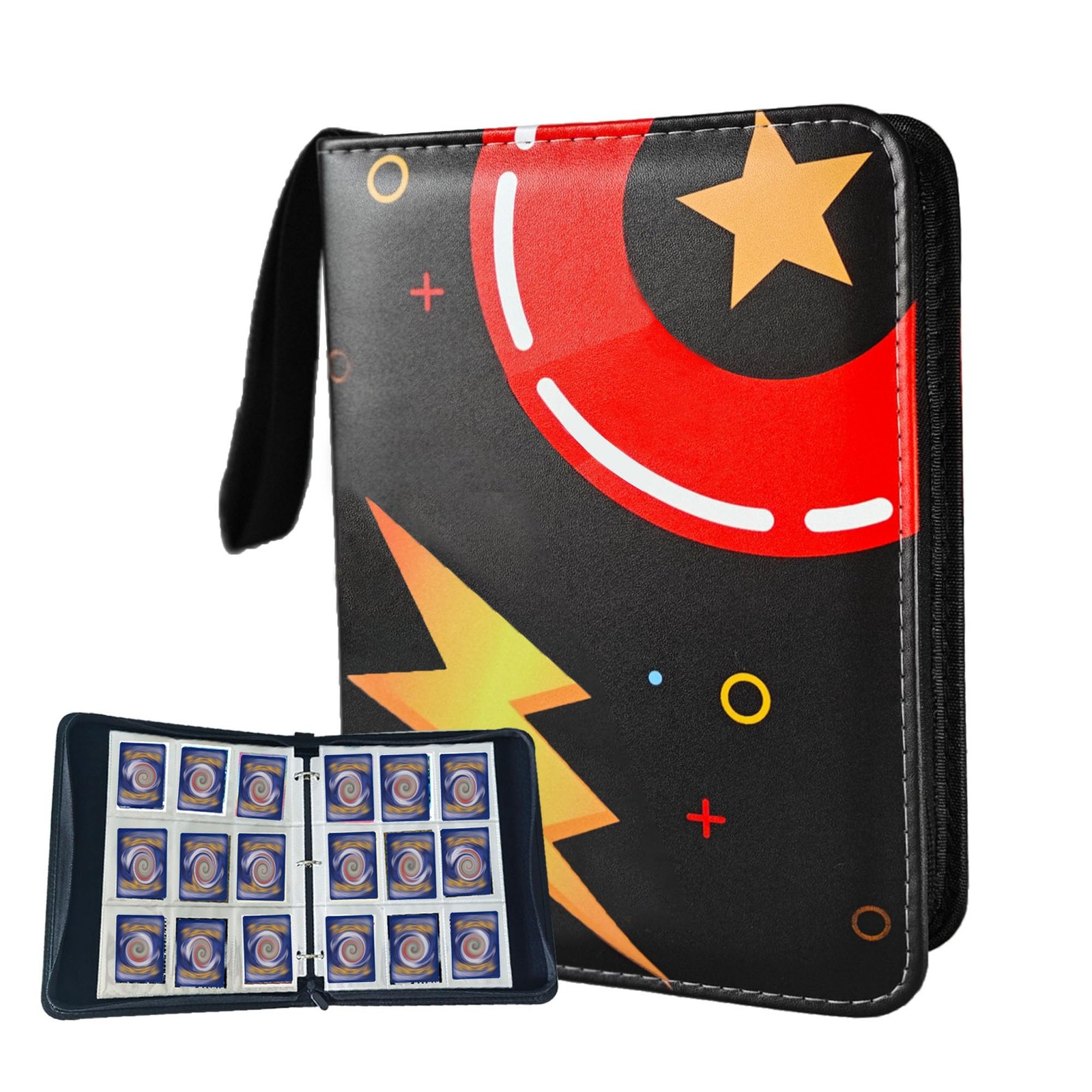 900-Pocket Trading Card Binder - 9-Pocket Pages, Zip Closure, 50 Sleeves