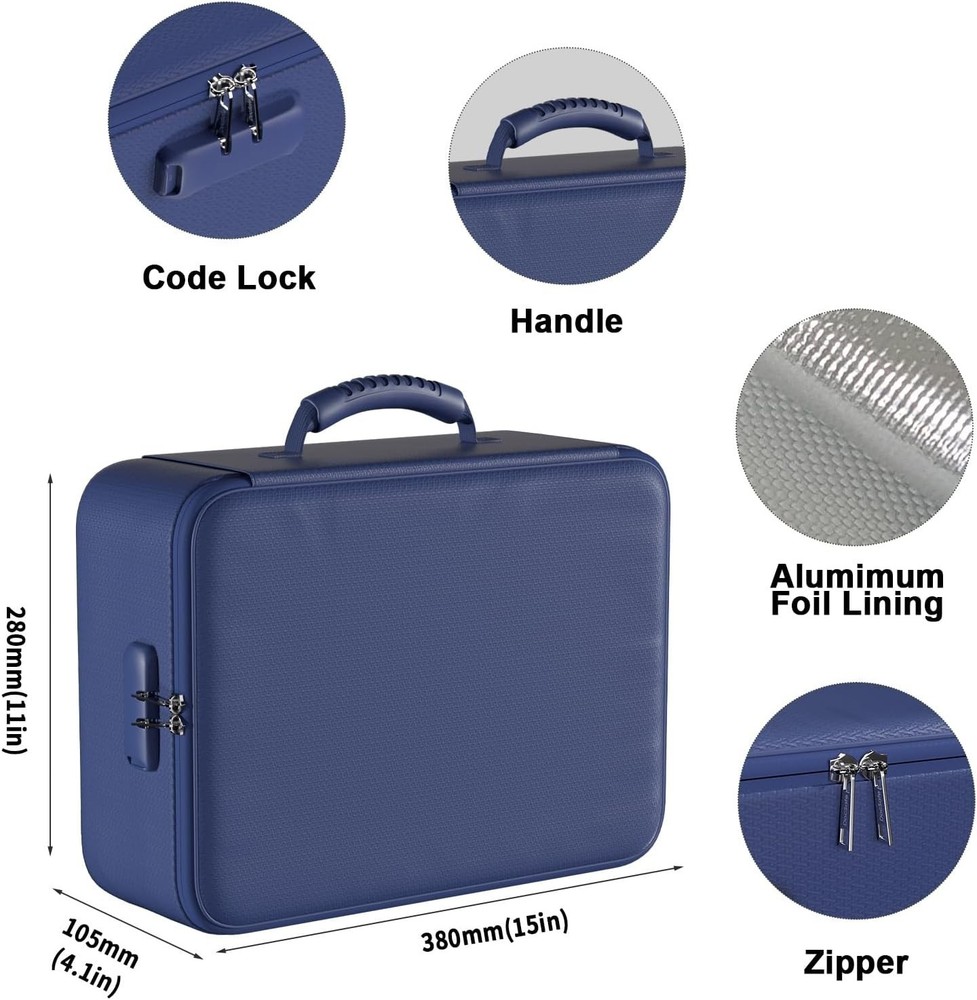 Upgraded Fireproof & Waterproof Document Organizer - 8 Layers for Secure Storage