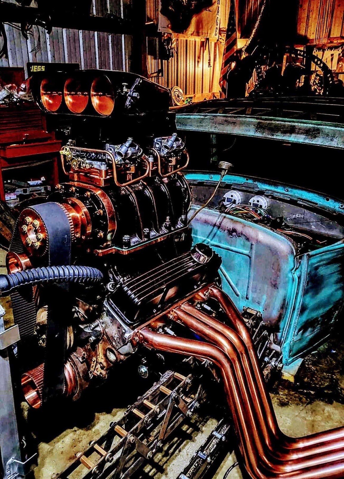 650 - 950 CFM HP BLOWER SUPERCHARGER CARBS W LINE KIT & Linkage Kit 4150 Gas E85