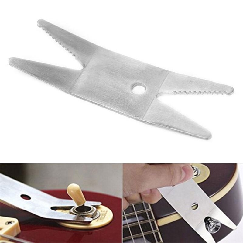 Guitar Volume Button Switch Screwdriver Multi-purpose Tool Wrench Chrome-plated