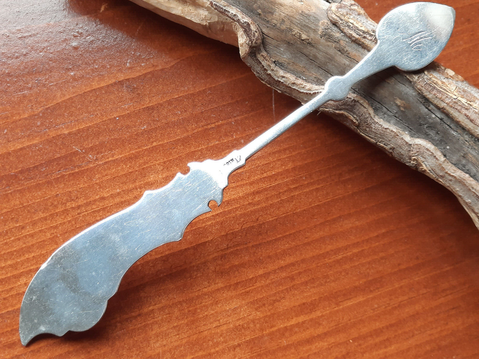 Coin Silver Knowles & Ladd Leaf & Berry Pickle Knife