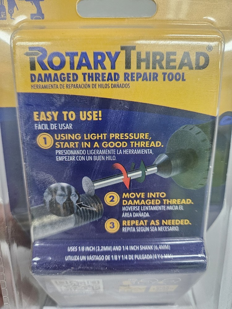 Rotary Thread Damaged Thread Repair tool Kit 2 Piece Set