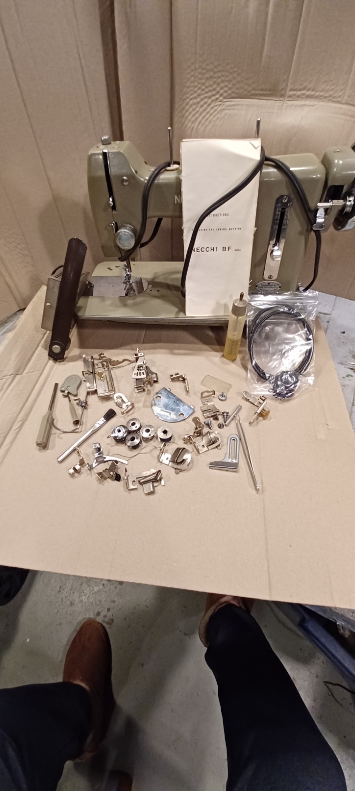 necchi sewing machine vintage Mira BF Italy