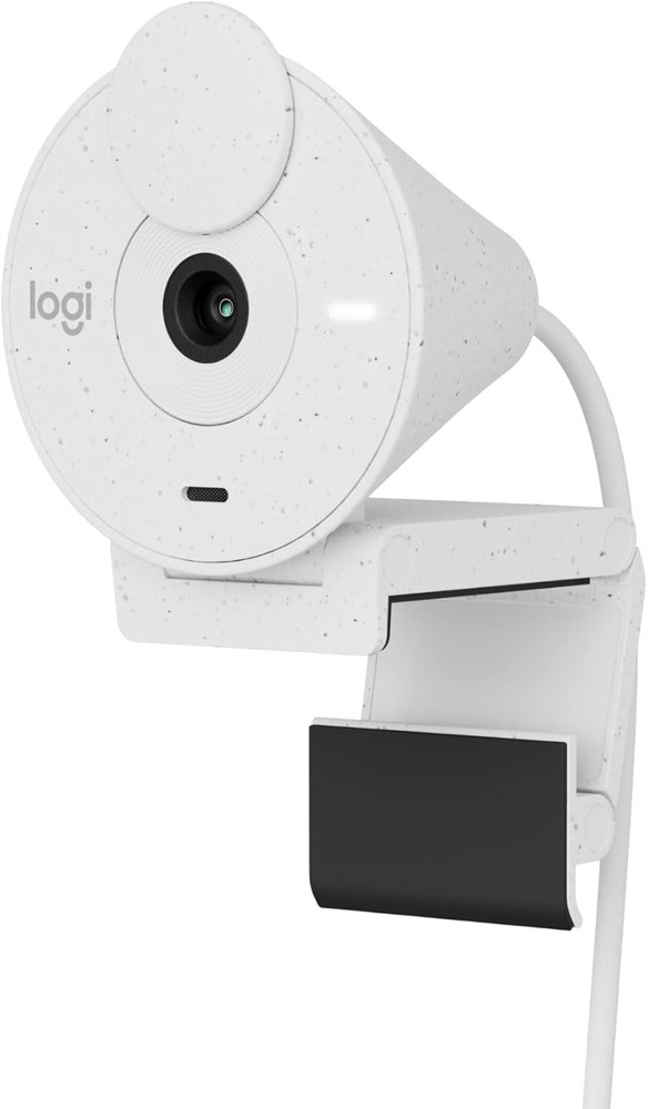 Logitech Brio 300 Full HD Webcam with Privacy Shutter, Noise Reduction