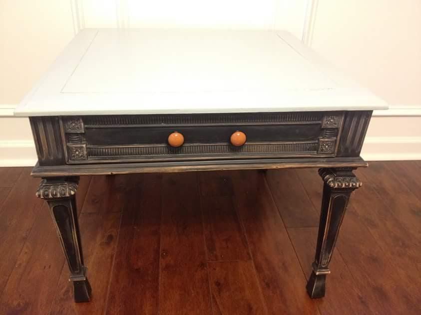 1-3/8" Terra Cotta Ceramic Insert Knob Flat Black