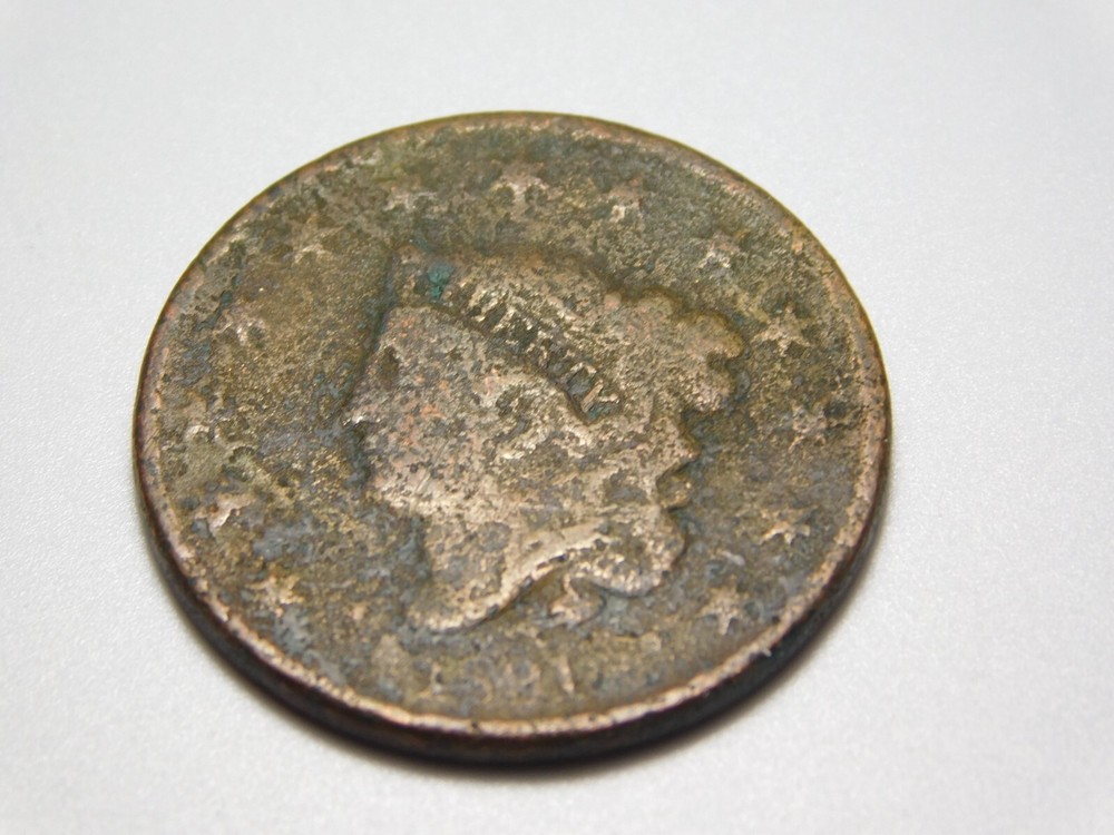 OLD US COINS 1831 CORONET HEAD LARGE CENT