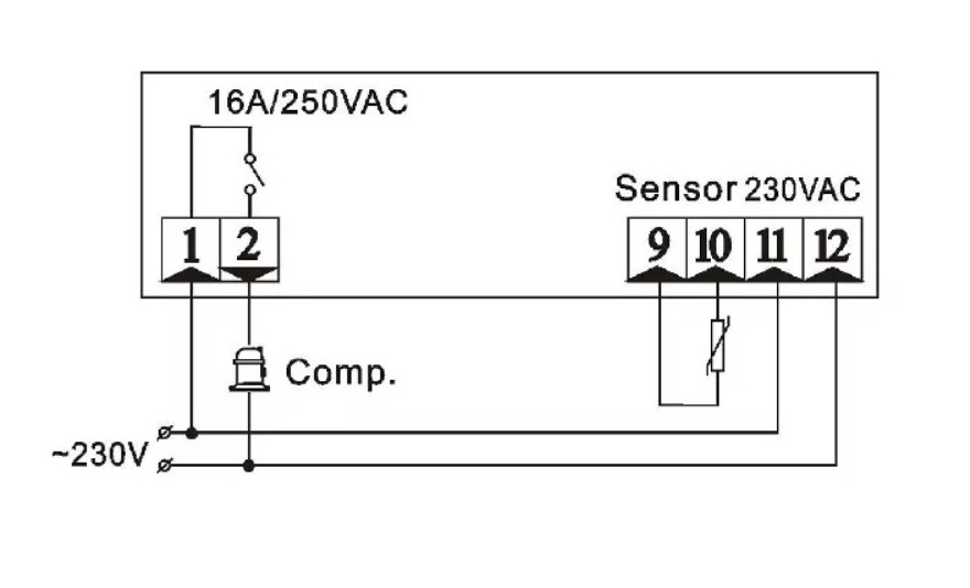 SHANGFANG SF-101 (16A) Digital Temperature Controller