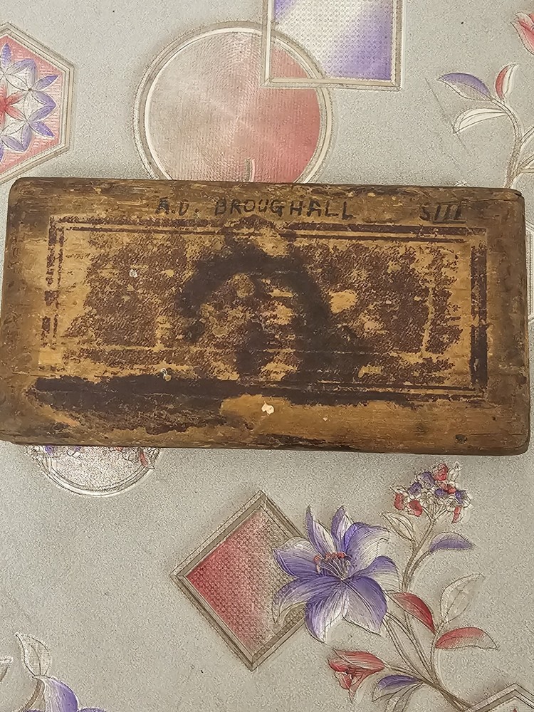 antique Victorian Drafting Compass Tools Wooden Box