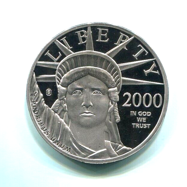 SPECTACULAR PLATINUM LAYERED $100 EAGLE, 2000 (COPY)