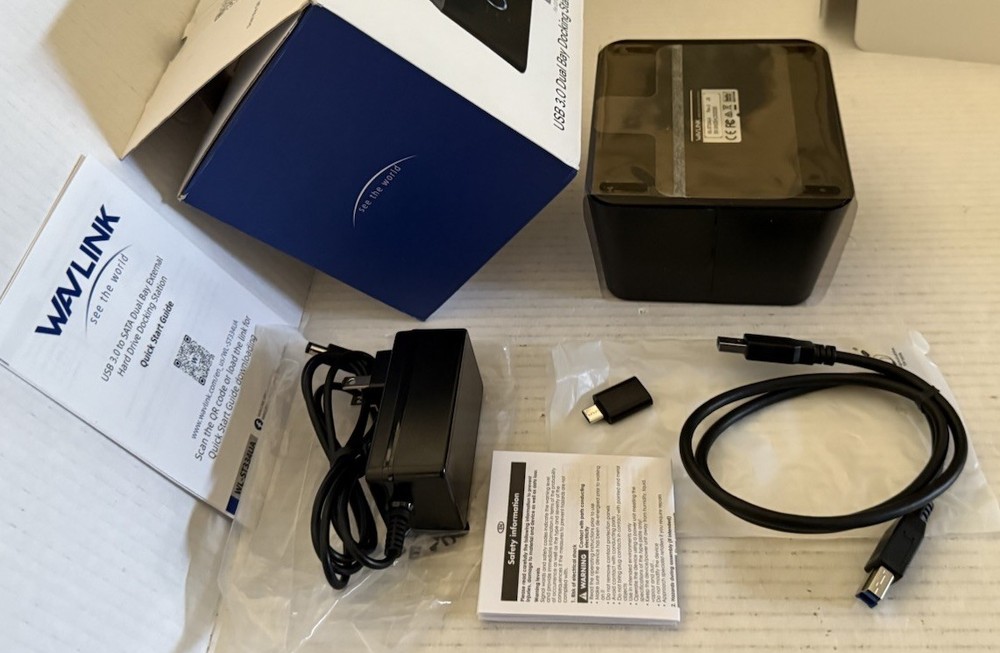 USB 3.0 Dual Bay Docking Station