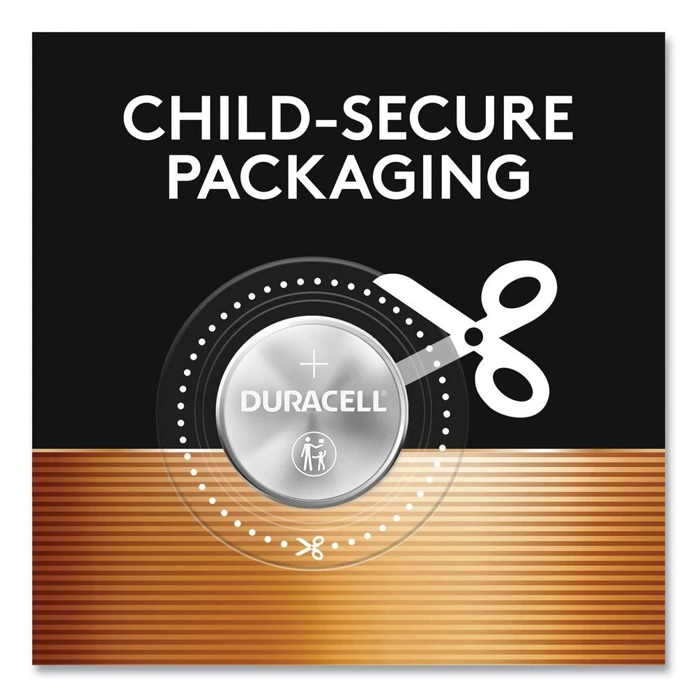 NEW Duracell 2032 3V Lithium Battery, Child Safety Features - 6 Pack