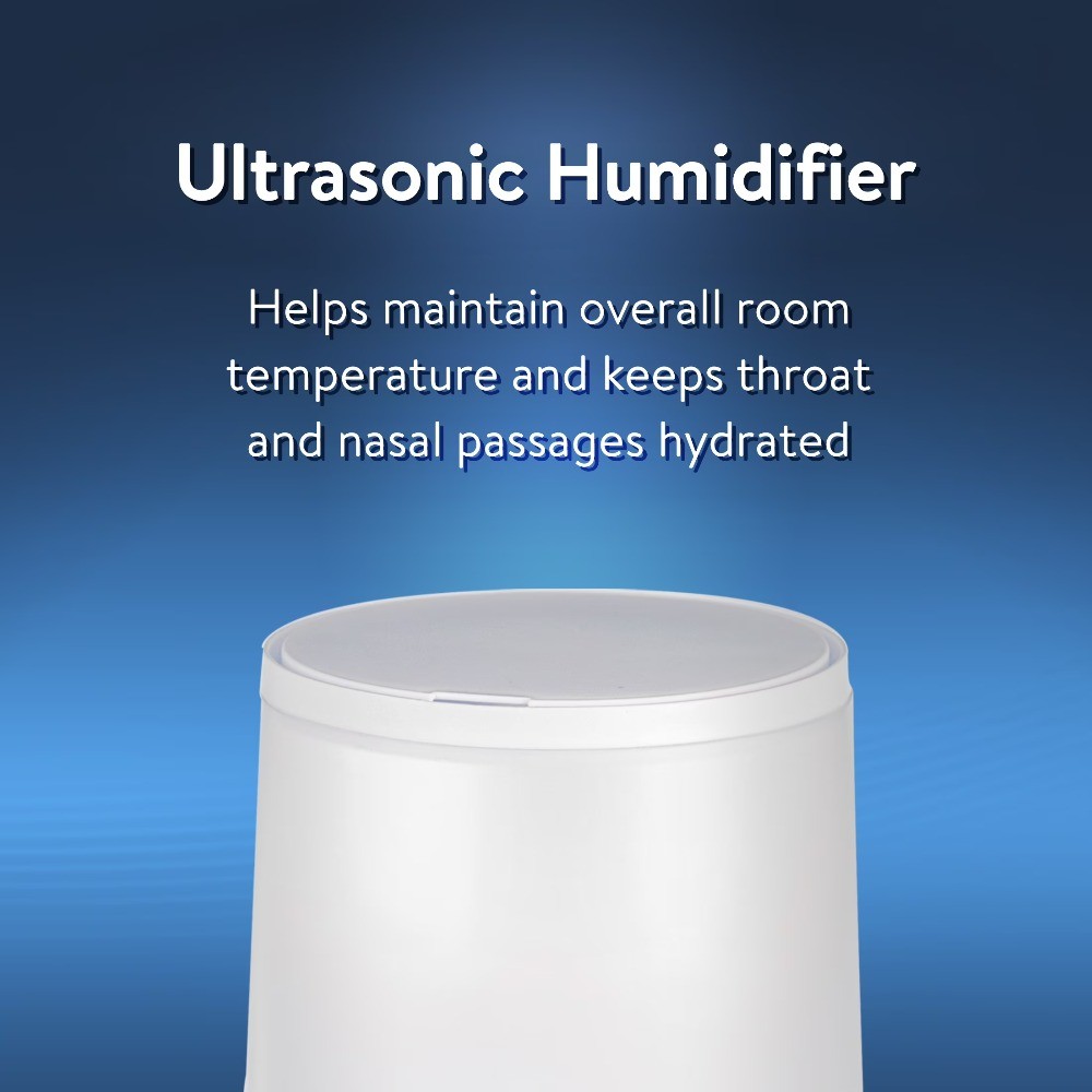 Ultrasonic Humidifier,Diffuser,Cool Mist,Visible Mist,Filter-Free,0.5Gallon