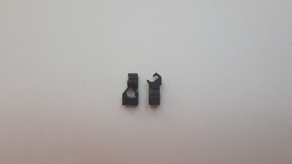 N Scale Rapido Coupler Conversion precision adapters to knuckle, 2 pack, BLK