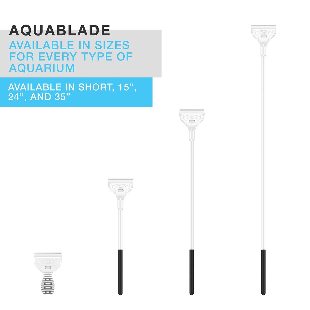 Continuum Aquatics AquaBlade M S/S Aquarium Scraper - Solid, Durable, No Odor