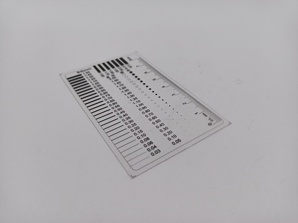 10PCS High-Precision Transparent Crack Width Ruler