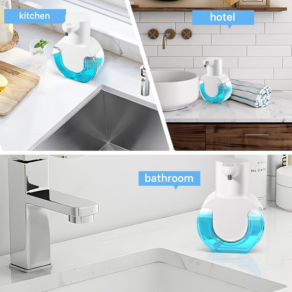 2-pack automatic foam hand soap dispenser 14.2 oz/420 ml