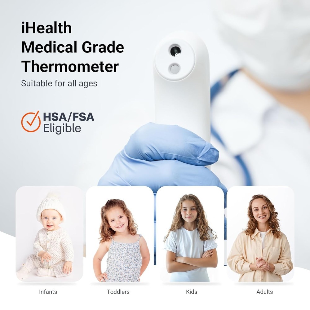 PT3 No-Touch Forehead Thermometer, Infrared Digital Thermometer (NEW)