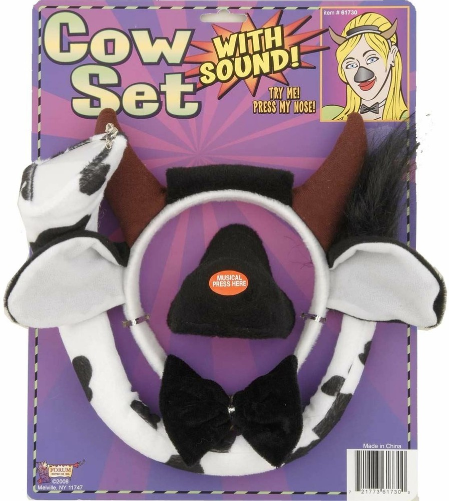 Cow Costume Accessory Kit with Sound