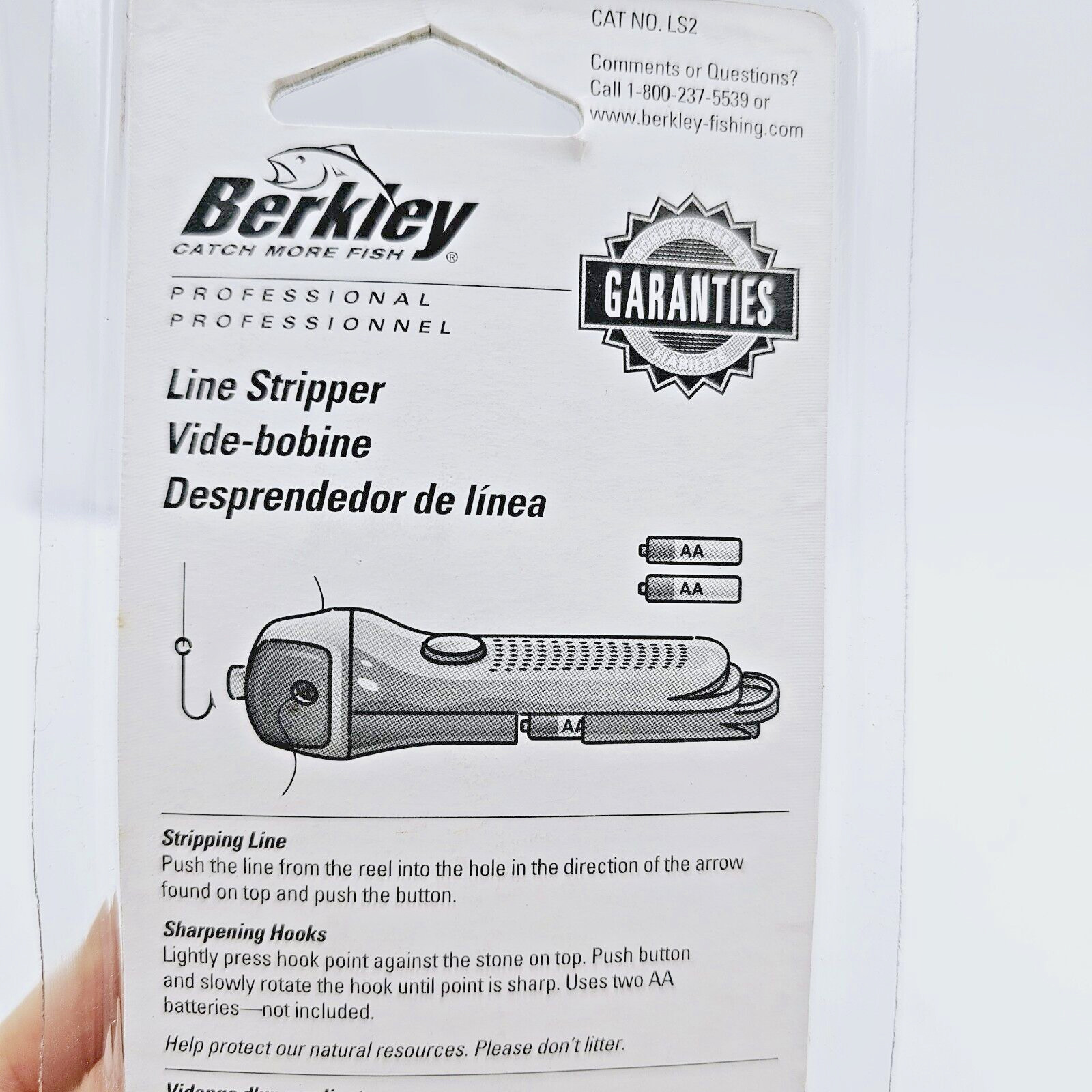 Berkley Fishing Line Stripper & Hook Sharpener Model LS2