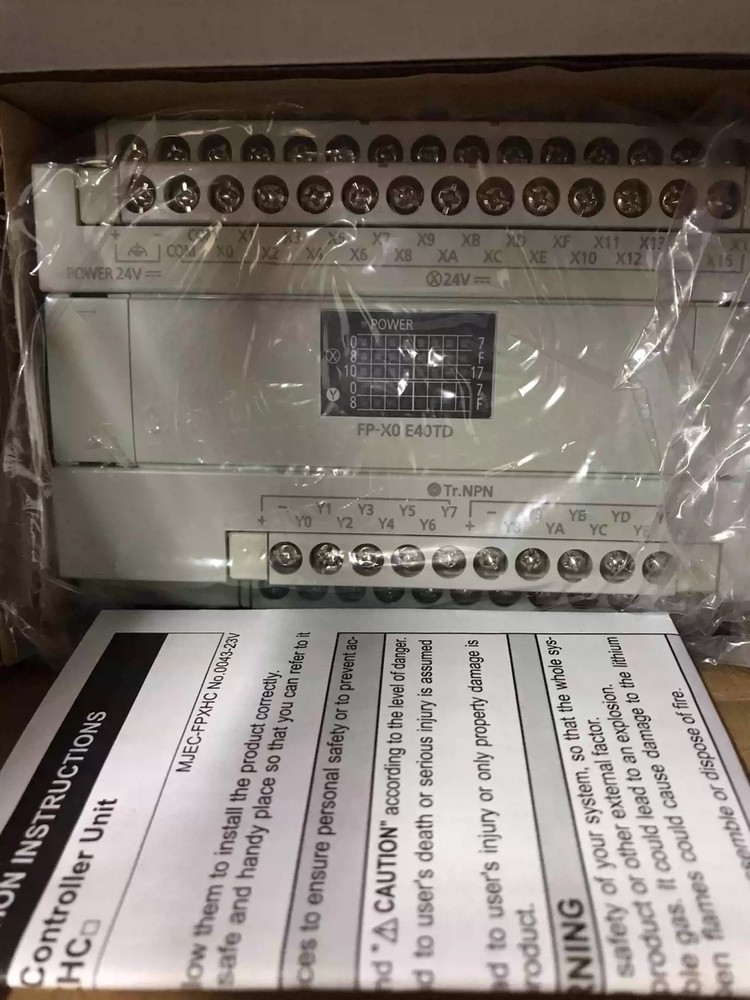 1pcs Panasonic AFPX0E40TD-F PLC Programmable Control Unit Module