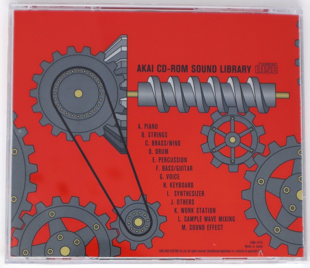 Akai Professional Sound Library Volume 2 Akai Format Sample Library Sampling CD