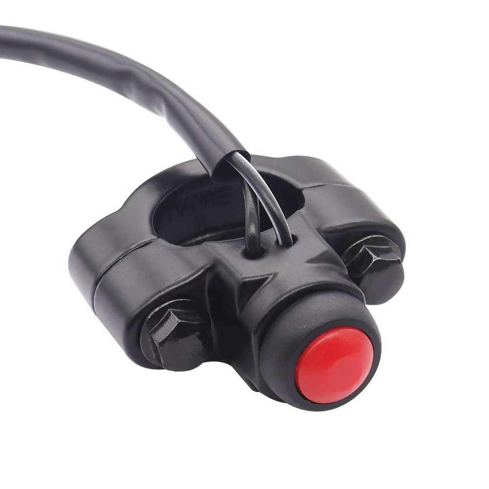 12V Motorcycle Engine Stop Start Kill Switch ON/Off CNC Universal 7/8inch gray