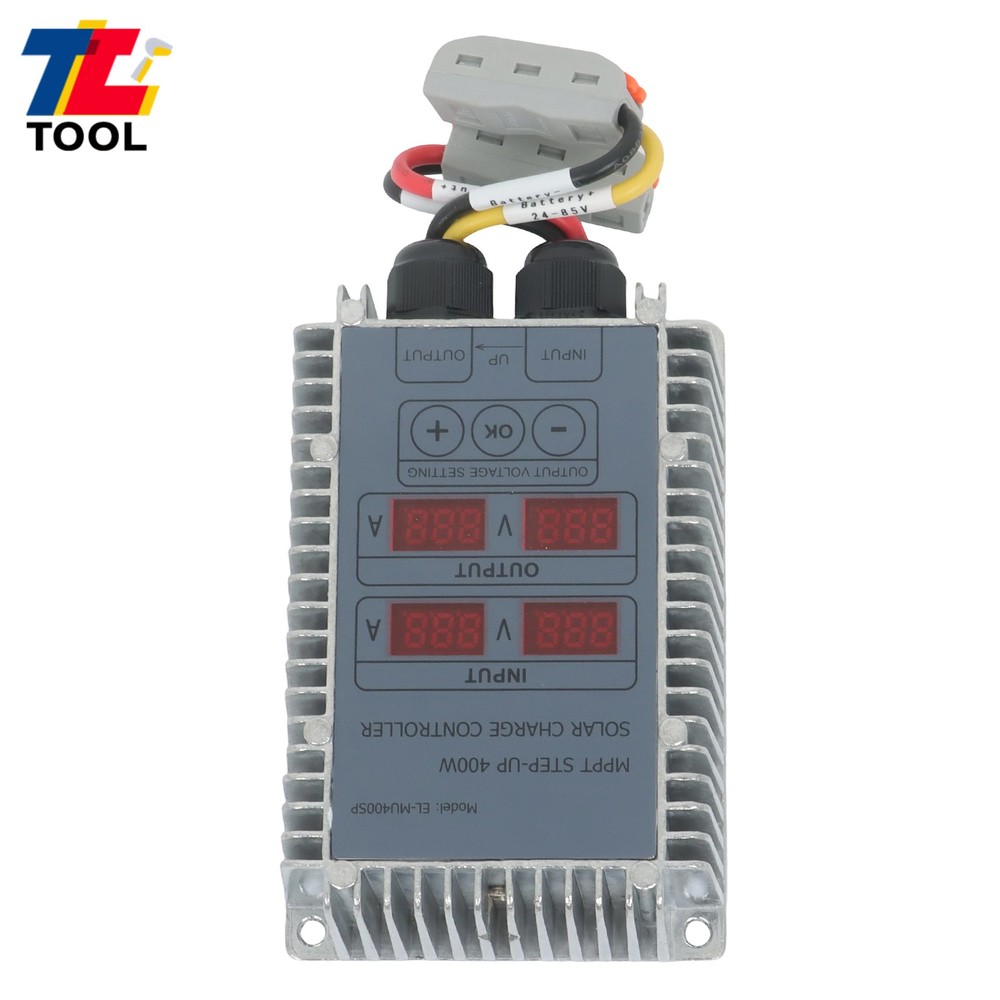 MPPT Solar Charge Controller 400W 24-85V Boost Waterproof LED Adjustable