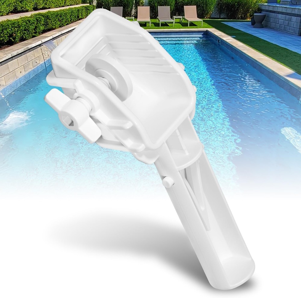 SWIMMING POOL CHLORINATION TABLET HOLDER & SCRUBBER FOR POOL POLE