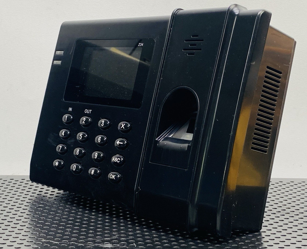 AMANO FINGERPRINT TIME CLOCK W/ POWER ADAPTER
