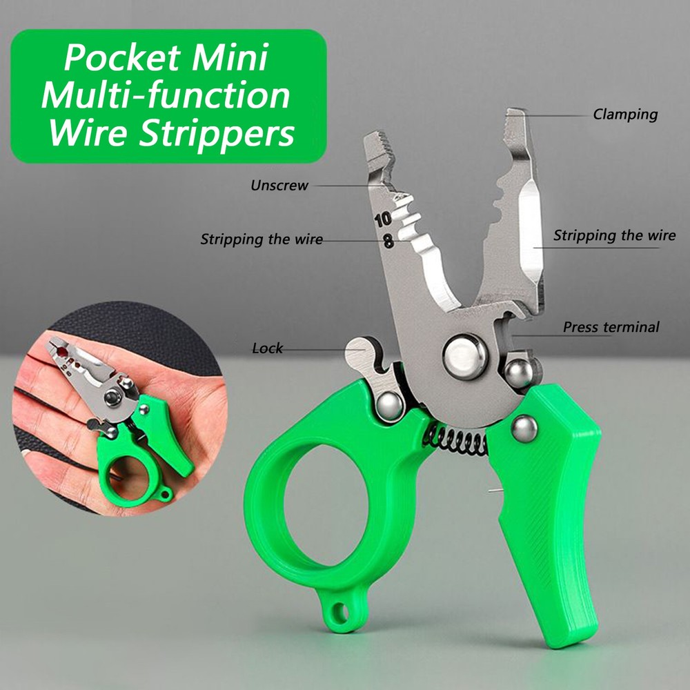 Wire Stripper Multi-function Mini Wire Stripper Cutter Tool for Electrical