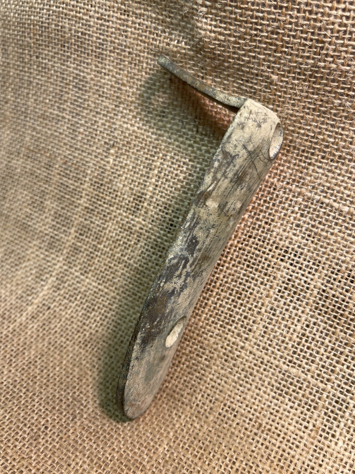 Nice Dug Civil War Brass Enfield Rifle Buttplate Recovered From Gravelly Run Va.