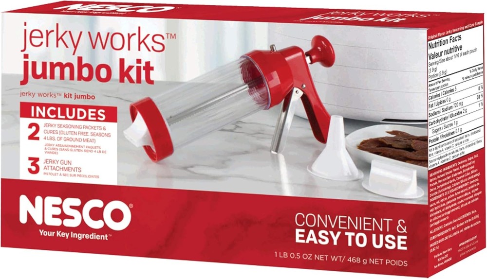Nesco BJX-5, Jerky Works Jumbo Kit, Red