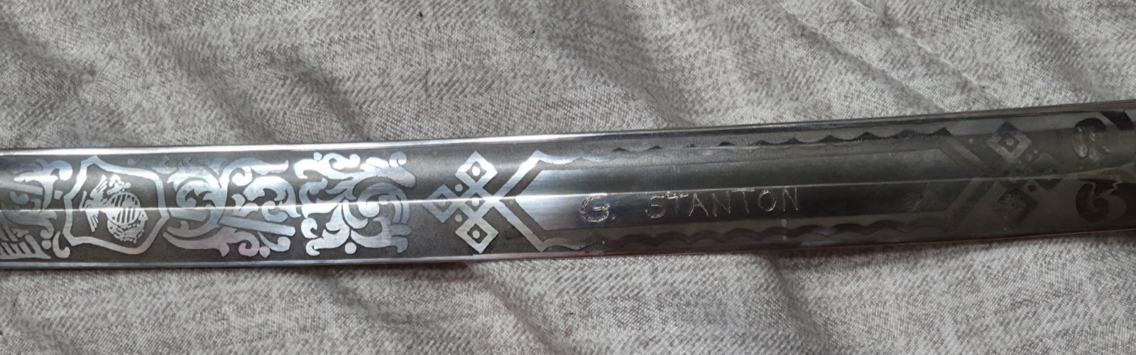 Hilborn Hamburger Solingen US Marines Officer Dress Sword Used