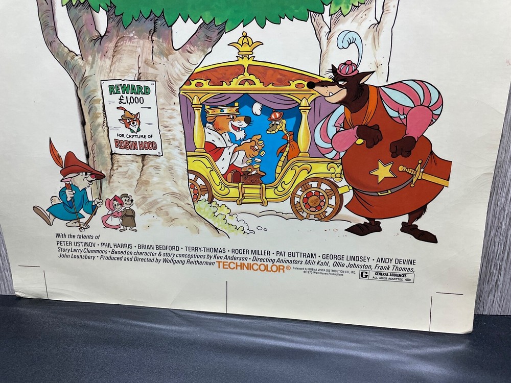 Robin Hood Re-Release Printer Proof Test Sheet Artwork for advertisement