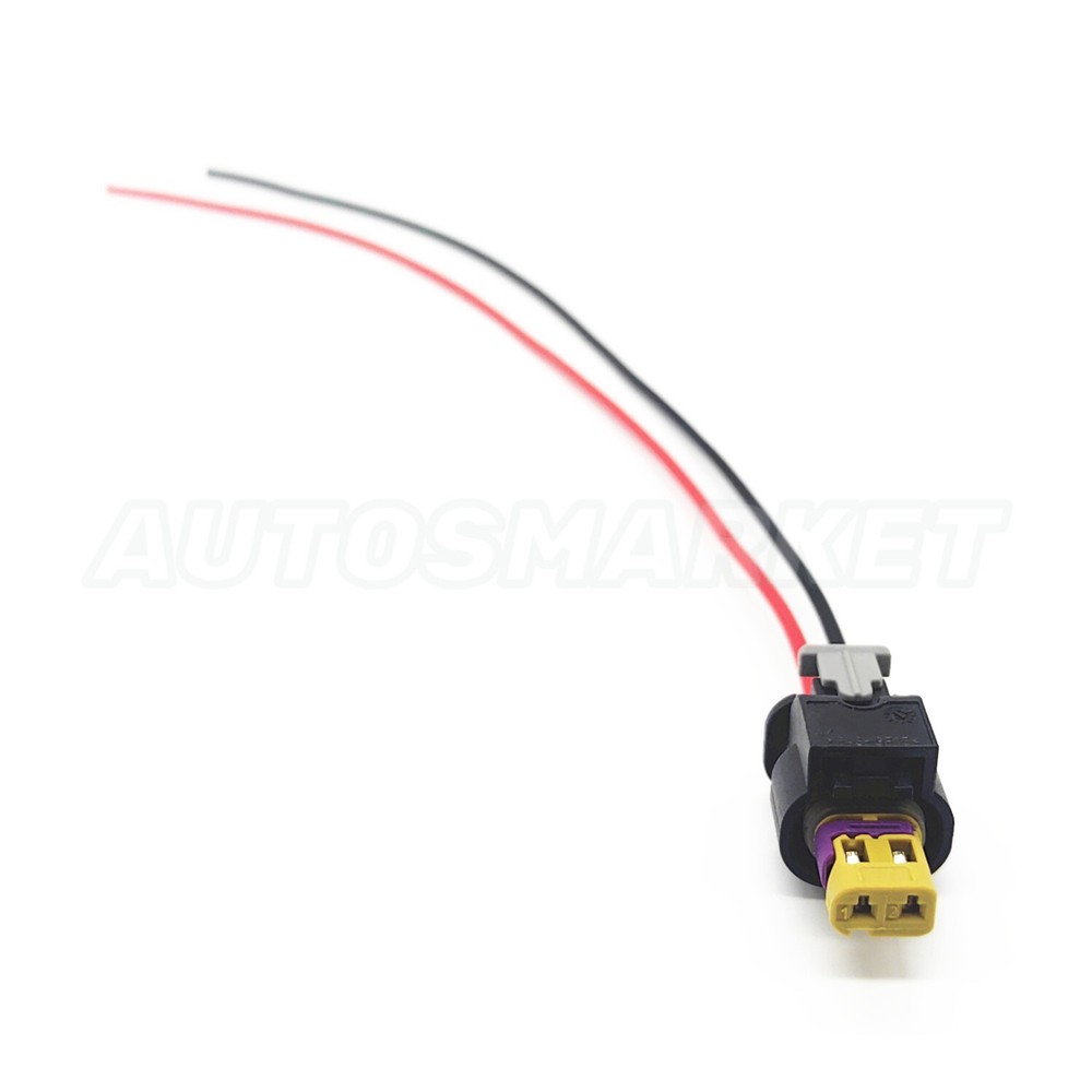OEM 2 Pin Flat Connector Harness Plug For Audi 4F0973702A