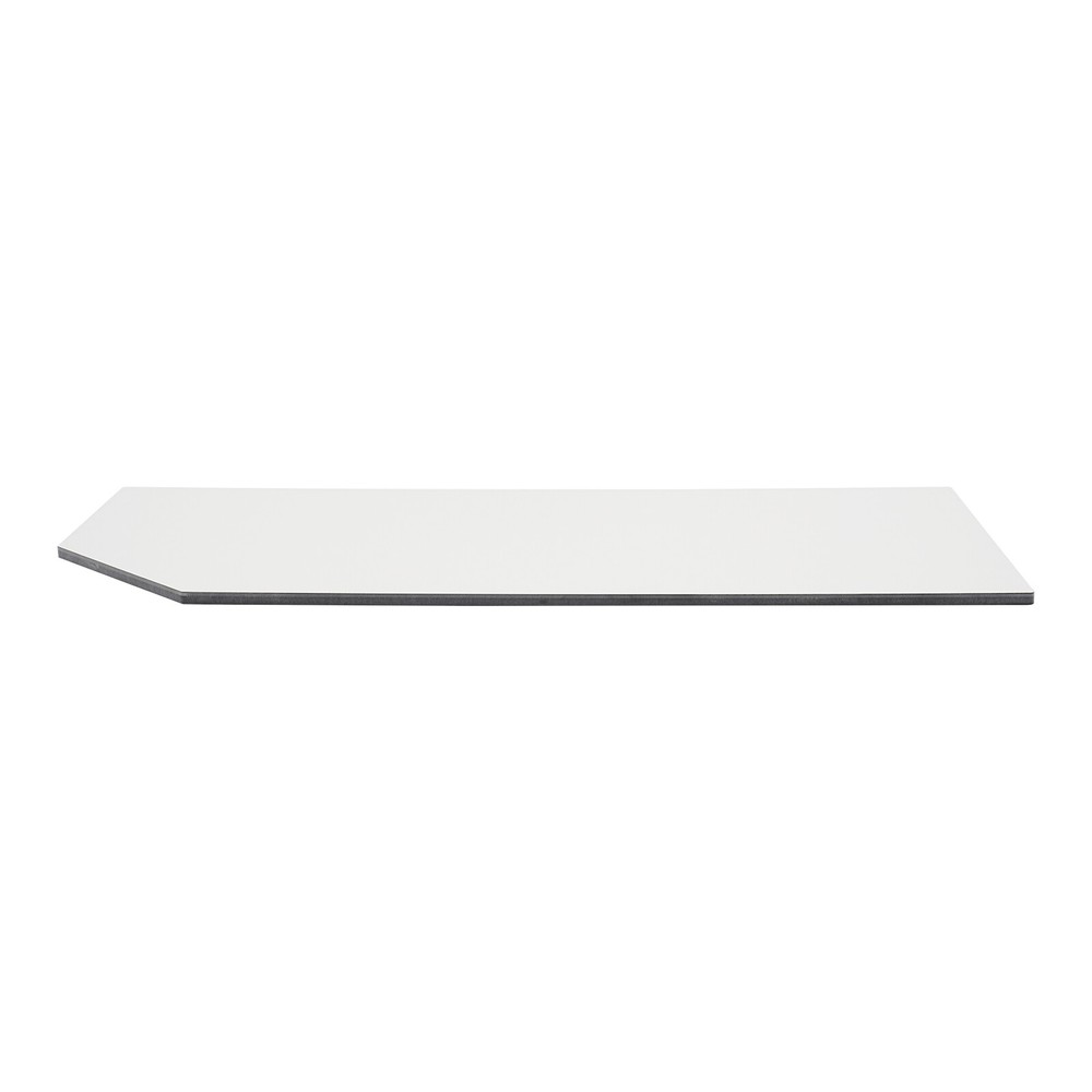 Wall-Mounted Urinal Partition Panel with Bevel Angle for Privacy