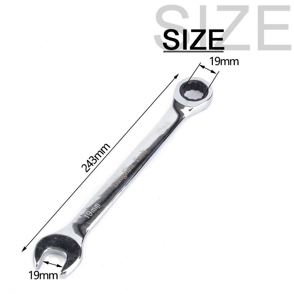 Ratcheting Wrench Socket Wrench Metric Combination Fixed Hand tools 8mm-19mm