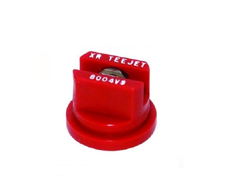 Pack of 25 - TeeJet Extended Range Flat Spray Tips Red 80° Polymer w/ SS Insert